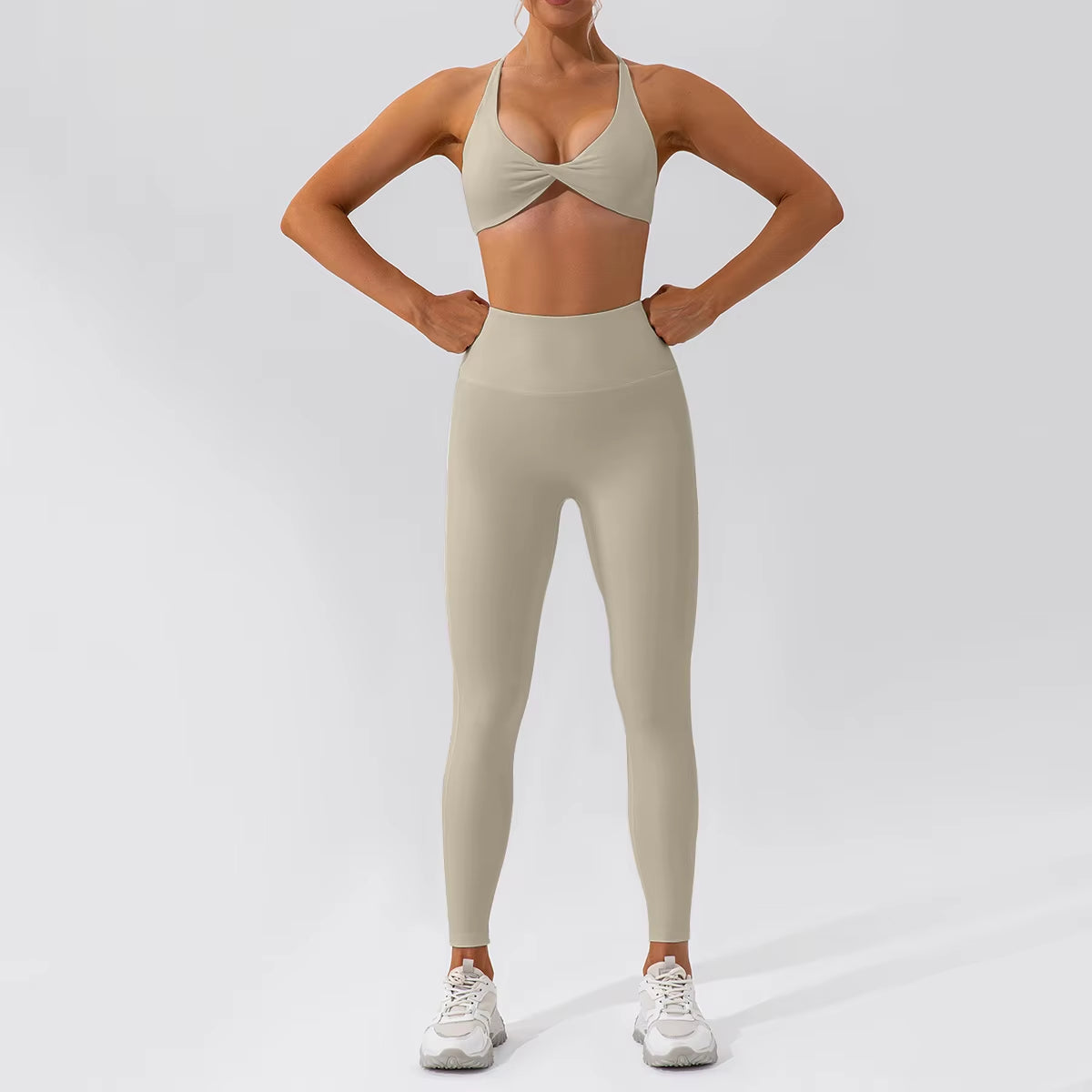2PCS Yoga Suit Sports Set Women Quick-Drying Gym Set Women Tracksuit Running Workout Long Sleeve Sports Shirt Yoga Clothing