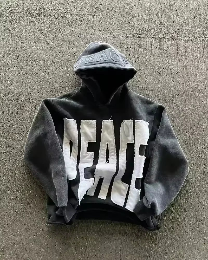 American Y2K New Hip Hop Trend Zipper Hoodie Women Street Casual Loose Joker Vintage Sweatshirt Unisex Fleece Padded Warm Hoodie